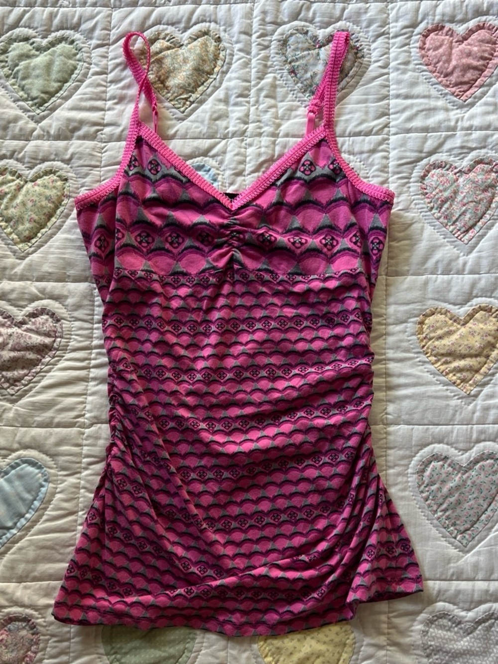 Express Pink Y2K cami top fairy core spaghetti strap tank top size M vintage